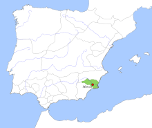 Description de l'image Location map Taifa of Murcia.svg.