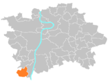 Location of Lipence in Prague