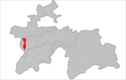 Location of Shahrinaw District in Tajikistan.png