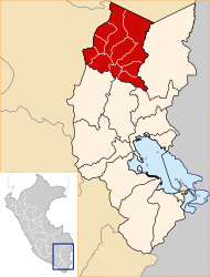 Provincia di Carabaya – Mappa