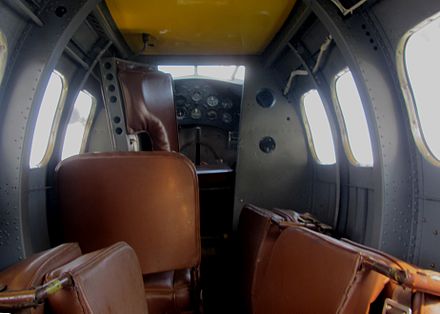 Lockheed Vega Interior - Metal Fuselage Variant