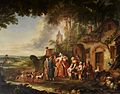Louis Joseph Watteau (1731-1798) - Het bezoek aan de boerderij - Museum van Sens 19-10-2016 10-34-20.JPG