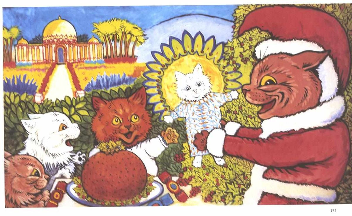 File:Louis Wain - Katzenweihnacht.jpg - Wikimedia Commons