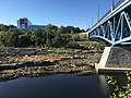 English: Howe Bridge over the Merrimack River from the Northern Canal Walkway