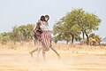 Lucha entre clanes de la tribu Mundari, Terekeka, Sudán del Sur, 2024-01-29, DD 168