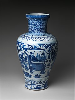 <i>Vase with Poet Zhou Dunyi</i>