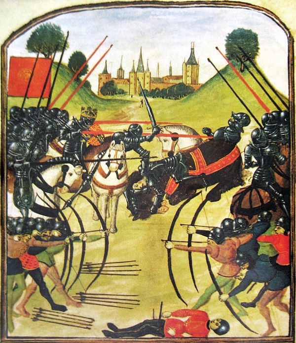 Miniature of the Battle of Tewkesbury, late 15th century