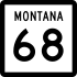 Montana Highway 68 marker