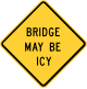 Bridge may be icy.