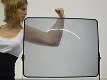 A plastic Fresnel lens sold as a TV-screen enlarging device Magnifying-fresnel-lens.jpg