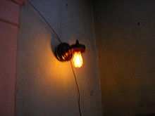 The Mangum Light Bulb is located in the firehouse in Mangum, Oklahoma. Mangumlightbulb.jpg