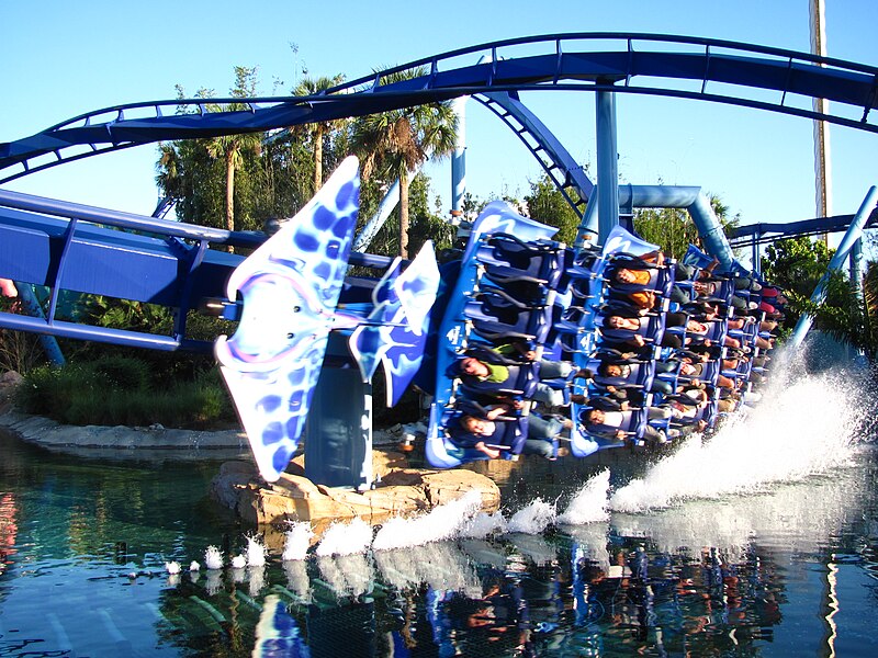 Loop the Loop – 10 Amazing Twisty Roller Coasters: Manta, Seaworld Orlando in Florida