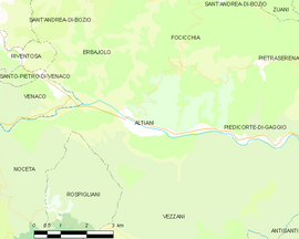 Mapa obce Altiani
