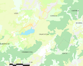 Mapa obce Calacuccia