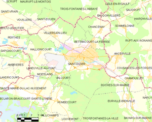 聖迪濟耶市鎮地圖