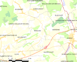 Mapa obce Marques