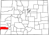 Map of Colorado highlighting Dolores County.svg