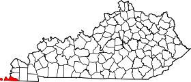 Map of Kentucky highlighting Fulton County.svg