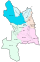 Karte des Bezirks Sever, Standort in Košice, Slowakei.svg