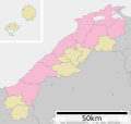 Map of Shimane Prefecture