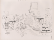 Map of the Saqqara plateau