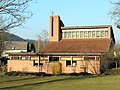 Deutsch: ev. Trinitatiskirche in Wehrda, Stadt Marburg, Ansicht von Südwesten