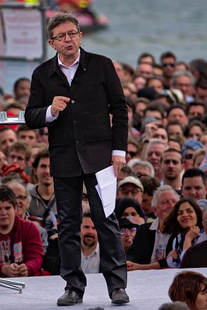 Français : Meeting politique de Jean-Luc Mélenchon à la prairie des Filtres de Toulouse, le 16 avril 2017. English: Political meeting of Jean-Luc Mélenchon in Toulouse, on 16 April 2017.