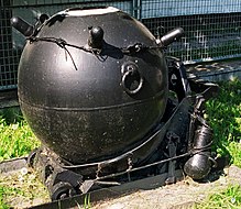 wz. 08/39 naval mine in the open-air museum of naval equipment