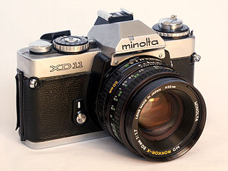 The Minolta XD-7 is a 35mm SLR film camera manufactured 