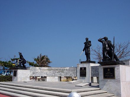 A monument to commemorate the battle and defence of Veracruz on 21 April 1914