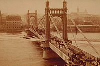 Most Františka Josefa I. (vizitka kolem r. 1870)