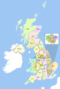 NUTS 2 statistical regions of the United Kingdom 2015 map.