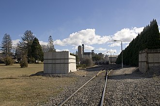 View of the cement works from the Berrima Road level crossing. New Berrima NSW 2577, Australia - panoramio.jpg