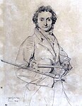 El violinista Niccolo Paganini (1819).