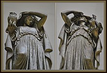 Night and Day by Henry Hering Night and Day Statues, Union Station Chicago.jpg