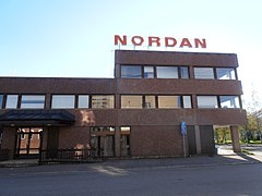 Nordans fasad mot Presidentgatan i juni 2020.