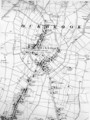 An extract from the Ordnance Survey 1913 & 1938 2nd Revision 6" to the mile County Series map of Derbyshire, showing the village of Ockbrook, England.