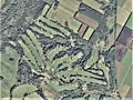 帯広カントリークラブ（芽室町）の空中写真。（1975年撮影）