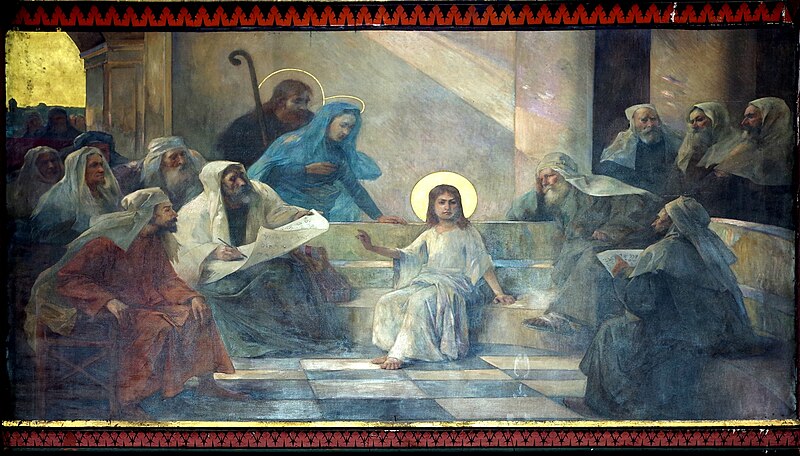 File:Oloron-Sainte-Marie, Pyrénées atlantiques, église Notre-Dame, transept, peinture IMGP0701.jpg