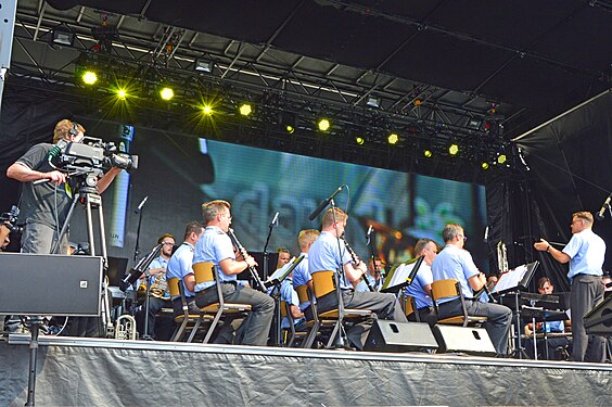 Music Corps of the Armed Forces on stage