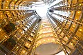 The atrium of 1 Bligh Street, a Sydney office tower, looking upwards