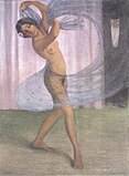 「ベールを持った踊り子」(c.1903)