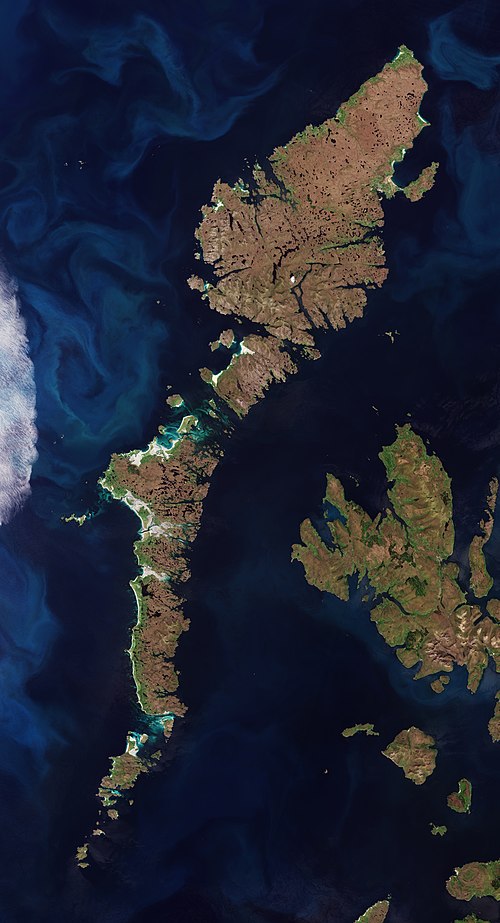 Satellite image of Outer Hebrides