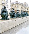 Statue des six continents, esplanade du musée d'Orsay