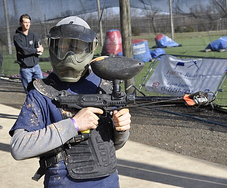 Paintball player