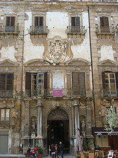 Palazzo Alliata di Villafranca Building in Palermo, Italy
