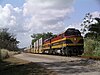 A Panama Canal Railway container train in 2003