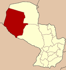 Розташування провінції Бокерон на мапі Парагваю