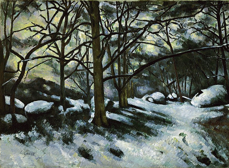 File:Paul Cézanne - Neige fondante à Fontainebleau - MoMA.jpg
