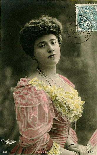 Postcard with Paule Andral. Picture Leopold-Emile Reutlinger. Paule Andral, SIP 1068.jpg